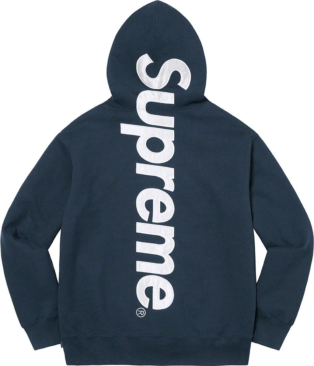 Satin Appliqué Hooded Sweatshirt view 12